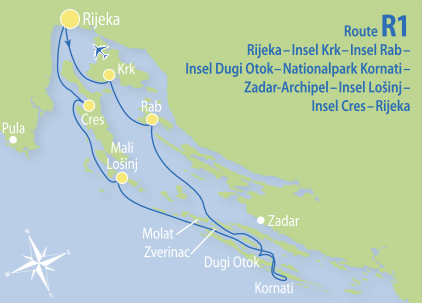 Karte Route R1
